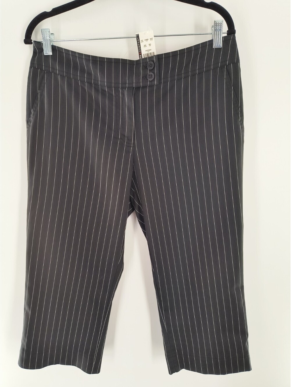 New York & Company Women's Cropped Pinstripe Dress Pants Size 8 NWT 039